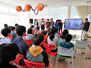 英語村でプレゼンテーション