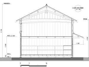 旧小倉家土蔵断面図（吉田健人作成）