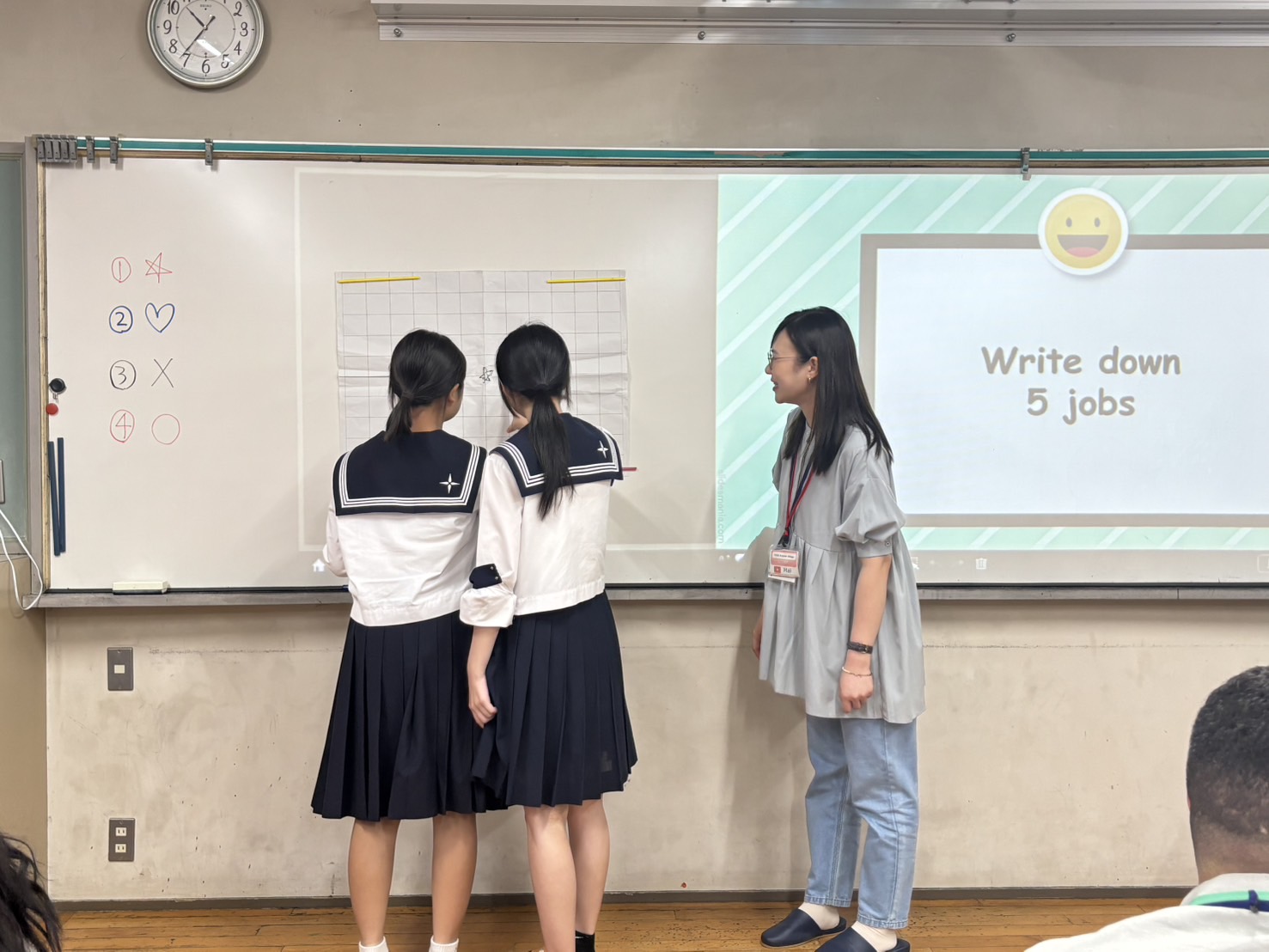 Five in a Rowアクティビティをしている様子